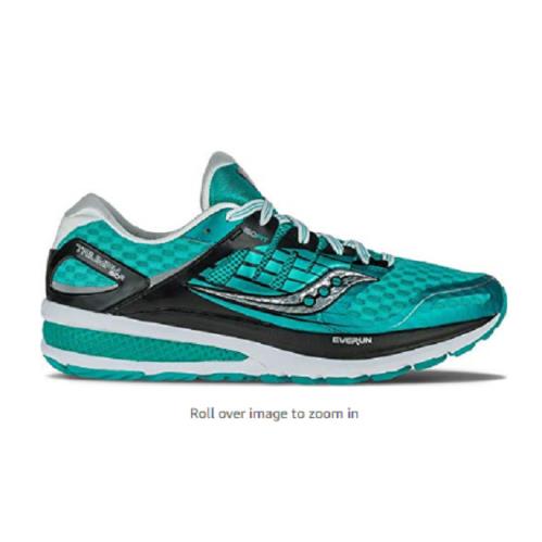 Saucony Womens Triumph ISO2 Running Shoes S10290-5 Teal/black/white