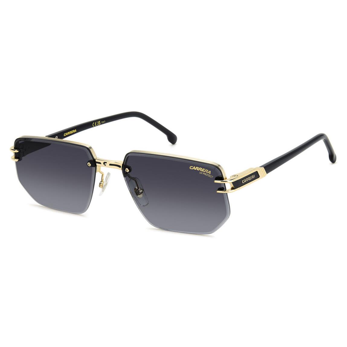 Carrera 1070/S Rhl Gold Black/dark Grey Shaded Rectangular Men`s Sunglasses