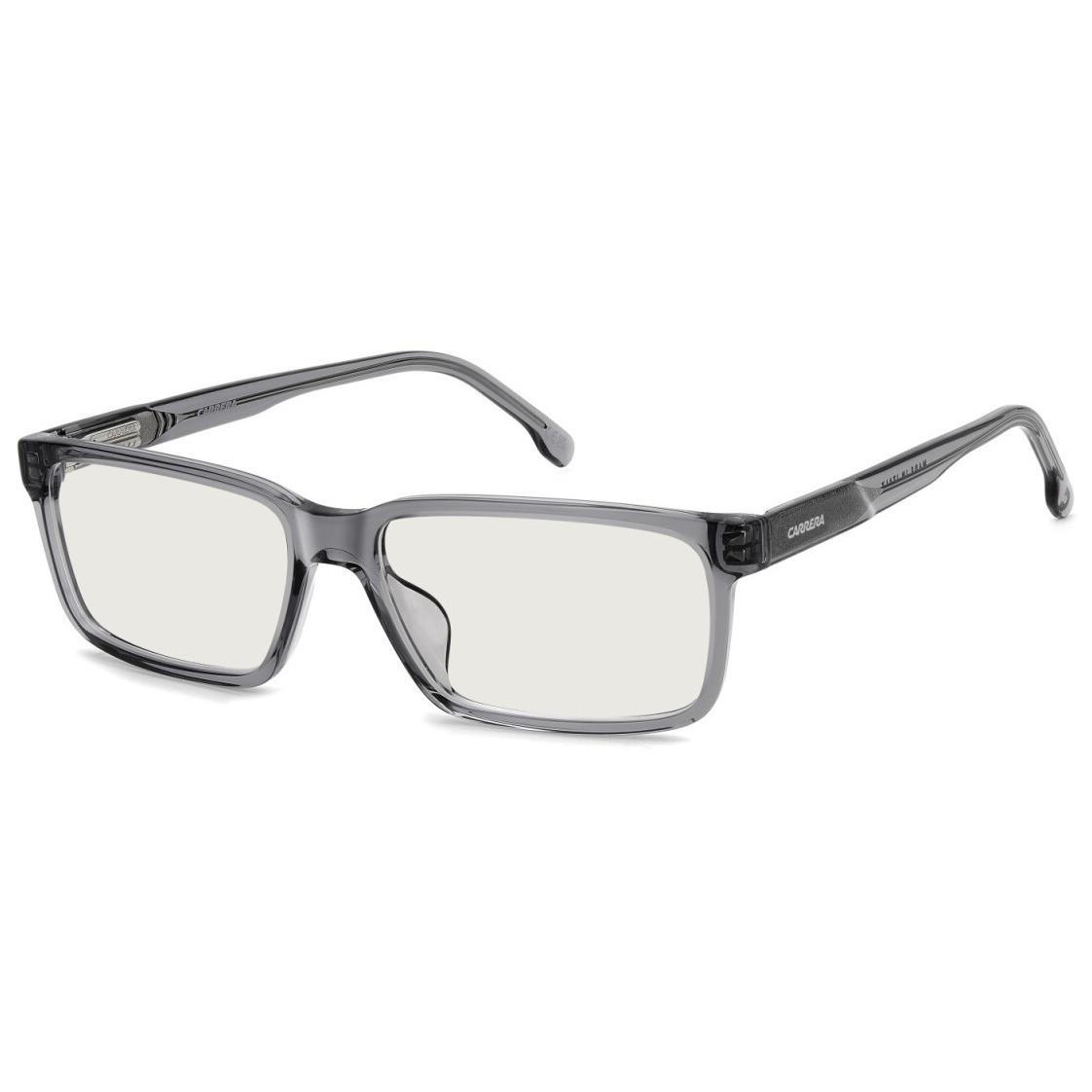 Carrera C Flex 07/G KB7 Grey/blue Mirror Rectangular Men`s Eyeglasses - Frame: Grey, Lens: Blue Mirror