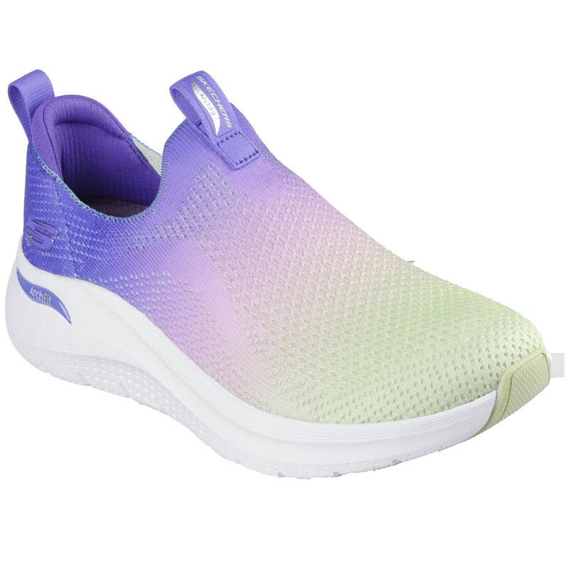 Womens Skechers Arch Fit 2.0 - Gradient Glow Purple Multi Knit Shoes