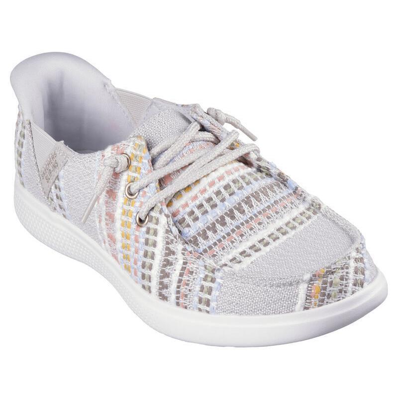 Womens Skechers Slip-ins: Bobs Skip Cute - August Natural Multi Woven Shoes