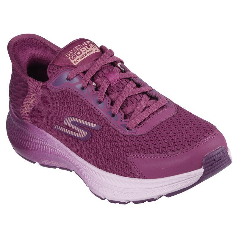 Womens Skechers Slip-ins: GO Run Consistent 2.0 Raspberry Mesh Shoes - Pink