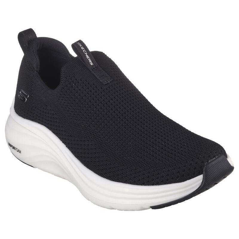 Womens Skechers Vapor Foam - True Classic Black Knit Shoes - Black