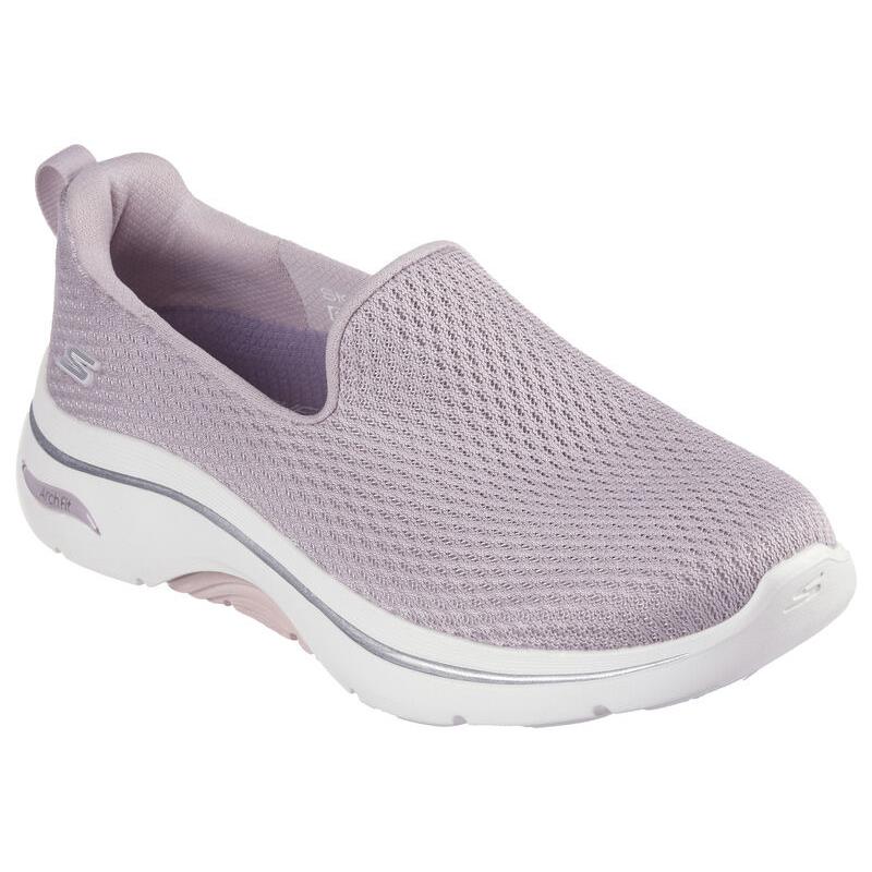 Womens Skechers GO Walk Arch Fit 2.0 - Saida Mauve Mesh Shoes