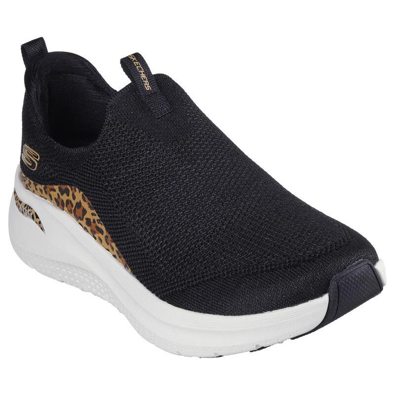 Womens Skechers Arch Fit 2.0 - Wild Path Black Knit Shoes