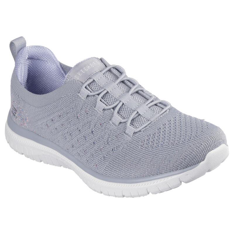 Womens Skechers Virtue - Show Runner Gray Knit Shoes