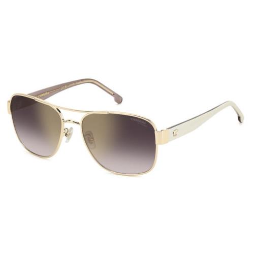 Carrera 3042/S Vvp/yk Gold/ivory/ Burgundy Shaded Mirrored Men`s Sunglasses