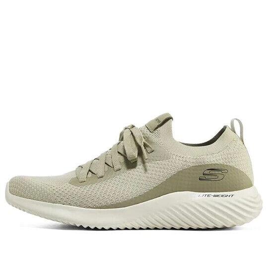 Skechers Bounder 52595-TPE Men`s Athletic Mesh Running Shoes/sneakers Taupe - Beige