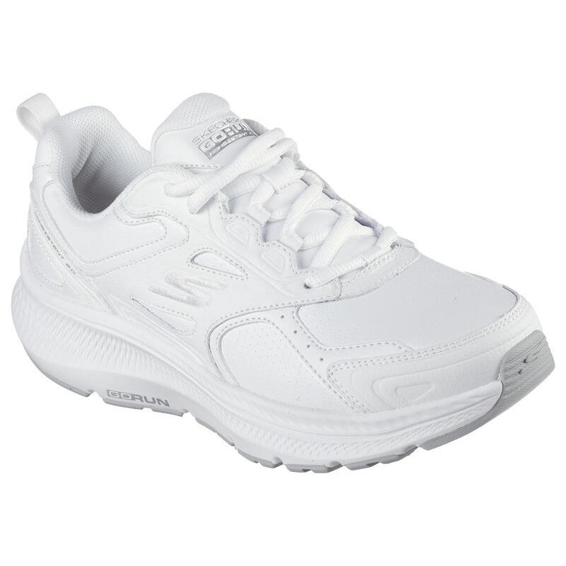 Womens Skechers GO Run Consistent 2.0 - Sumpter Trail White Leather Shoes - White