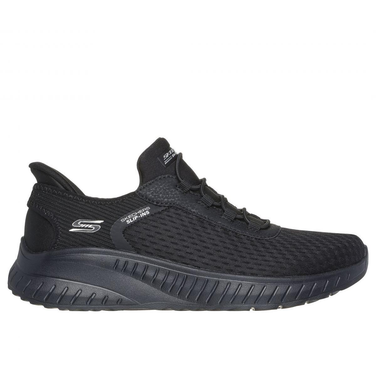 Skechers Women`s Slip-ins: Bobs Sport Squad Chaos Black/black - 117504-BBK Color - BBK