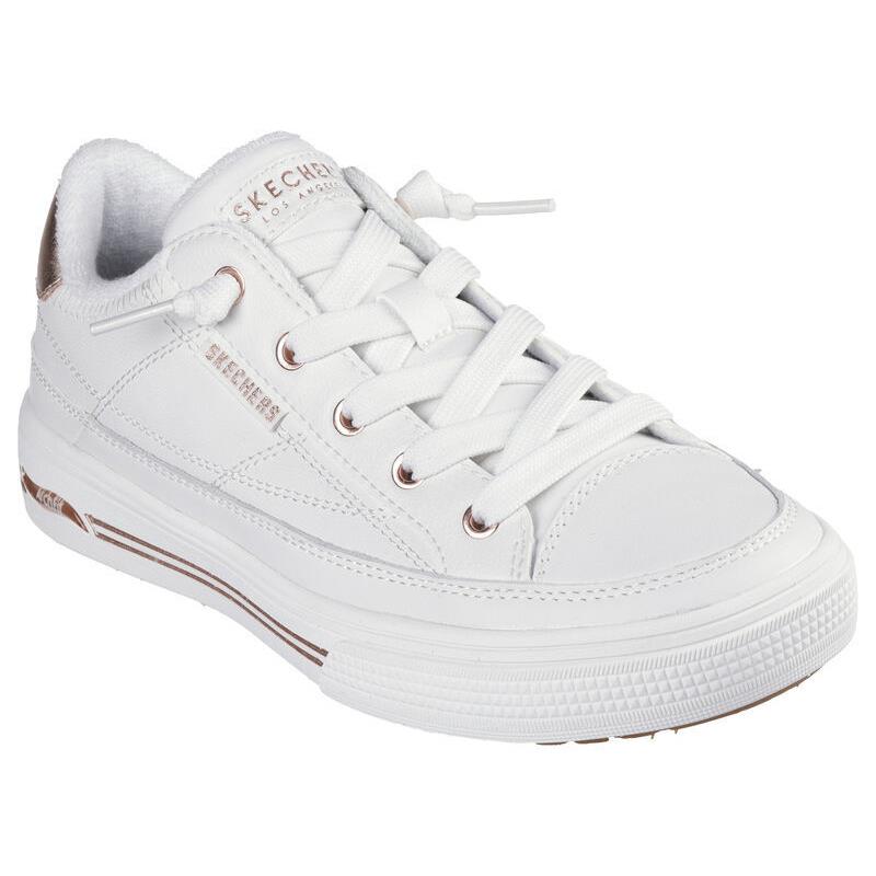 Womens Skechers Arch Fit Arcade - Lead The Way White Leather