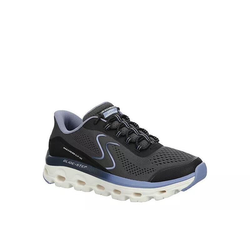 Skechers Womens Slip-ins Glide Step Sole Runningtraining Shoe Sneaker Black
