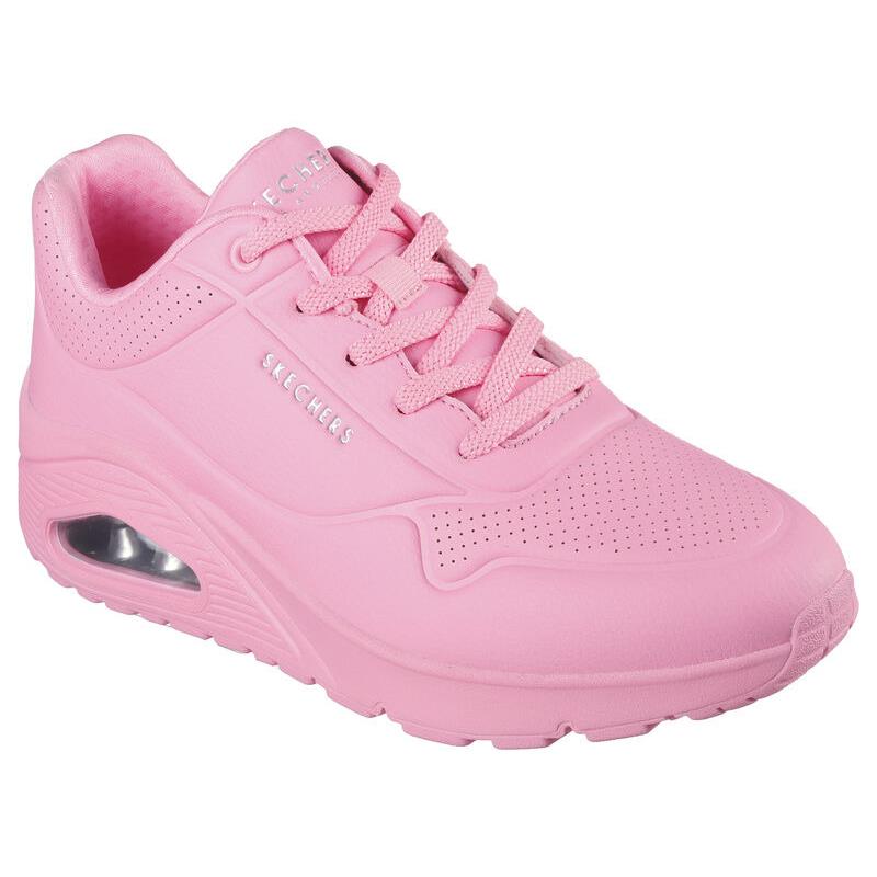 Womens Skechers Uno Envy - Pointed Bliss Pink Duraleather Shoes