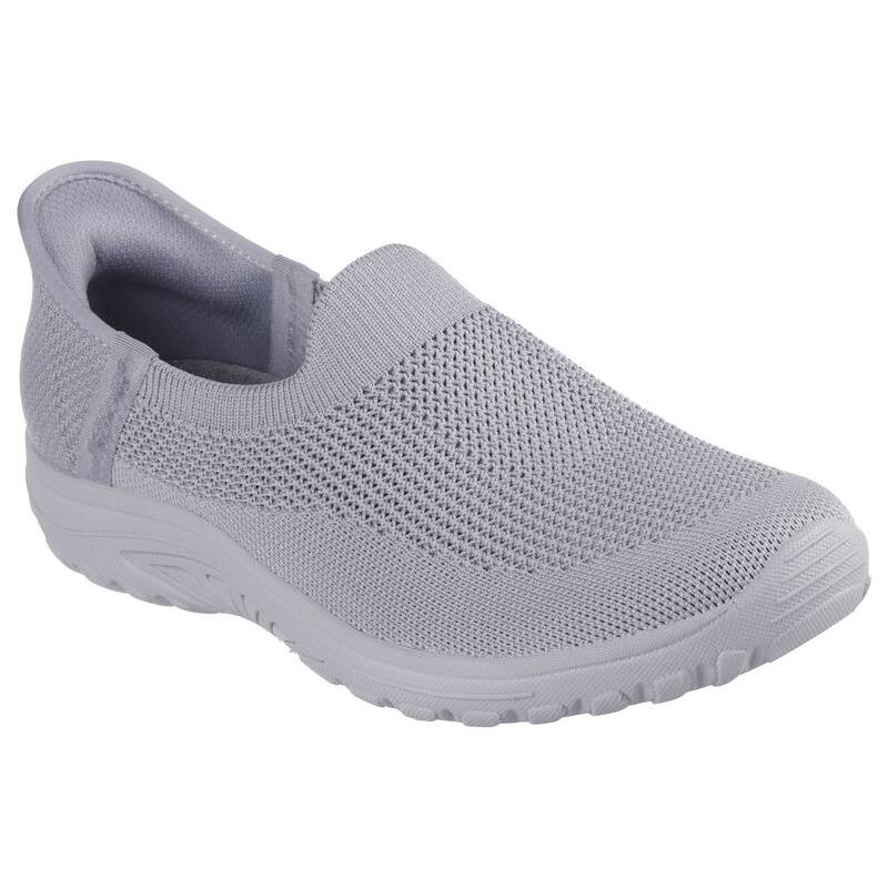 Womens Skechers Slip-ins: Reggae Fest - Fantasy Gray Knit Shoes