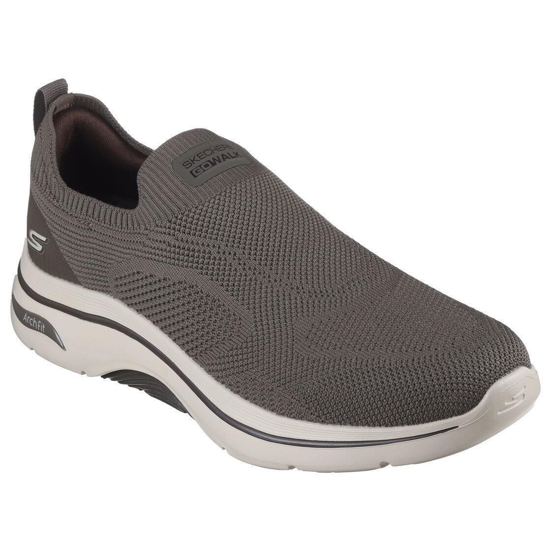 Man Skechers GO Walk Arch Fit 2.0 - Knitted Relief 216517 Color Taupe