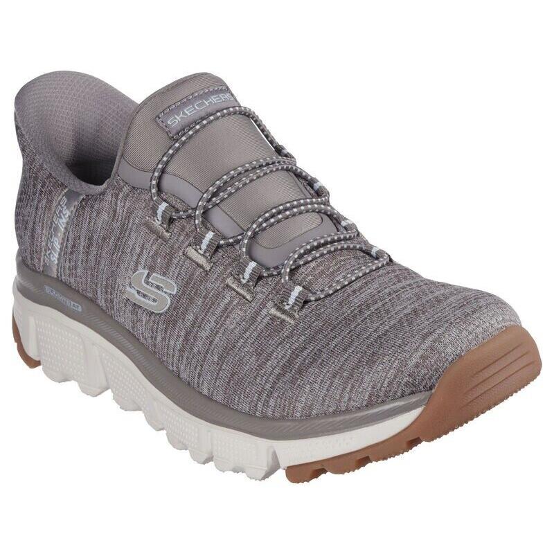 Womens Skechers Slip-ins: Summits AT - Sespe Brown Multi Mesh Shoes - Brown