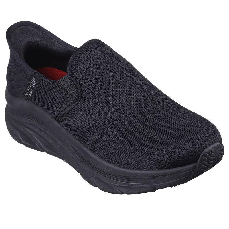 Womens Skechers Slip-ins Work: D`lux Wallker SR - Ugina Black Mesh Shoes