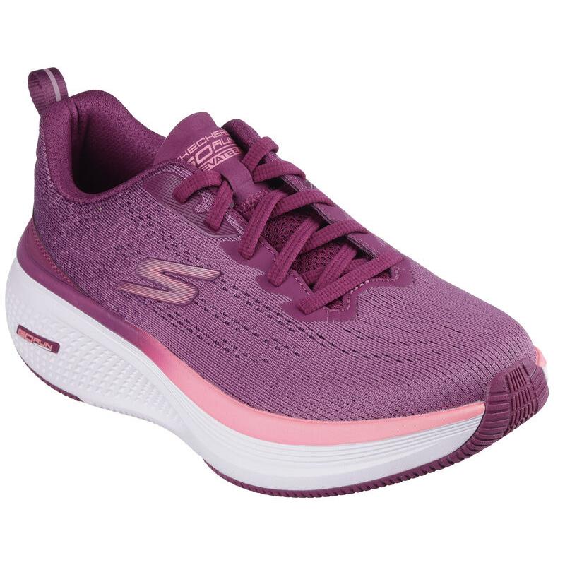 Womens Skechers GO Run Elevate 2.0 Raspberry Knit Shoes - Pink