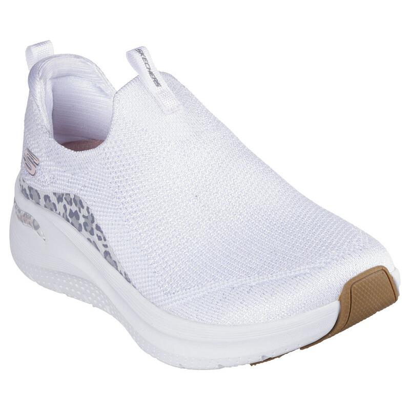 Womens Skechers Arch Fit 2.0 - Wild Path White Knit Shoes