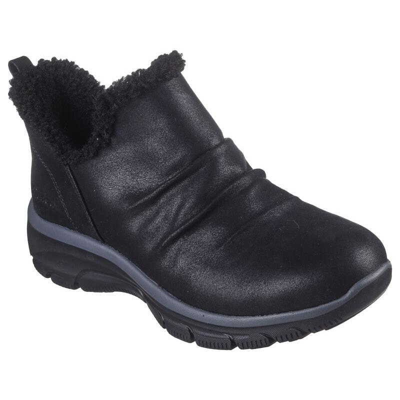 Womens Skechers Relaxed Fit: Easy Going Sweet Treasure Black Leather Shoes