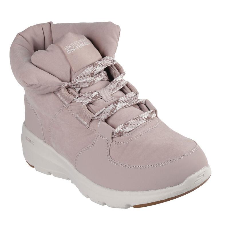 Womens Skechers On-the-go Glacial Ultra - Trend UP Mauve Leather Shoes