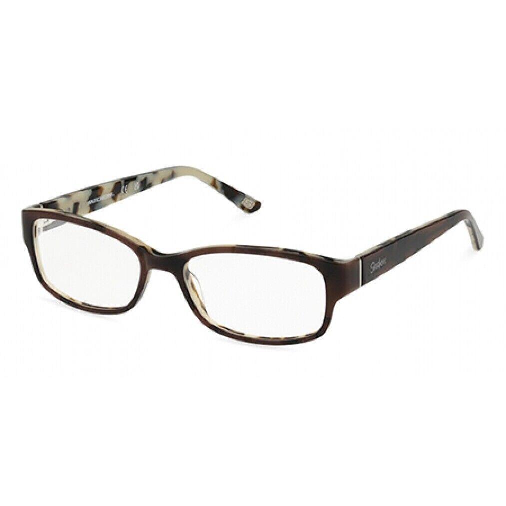 Skechers SE 50037 Eyeglasses 047 Shiny Light Brown