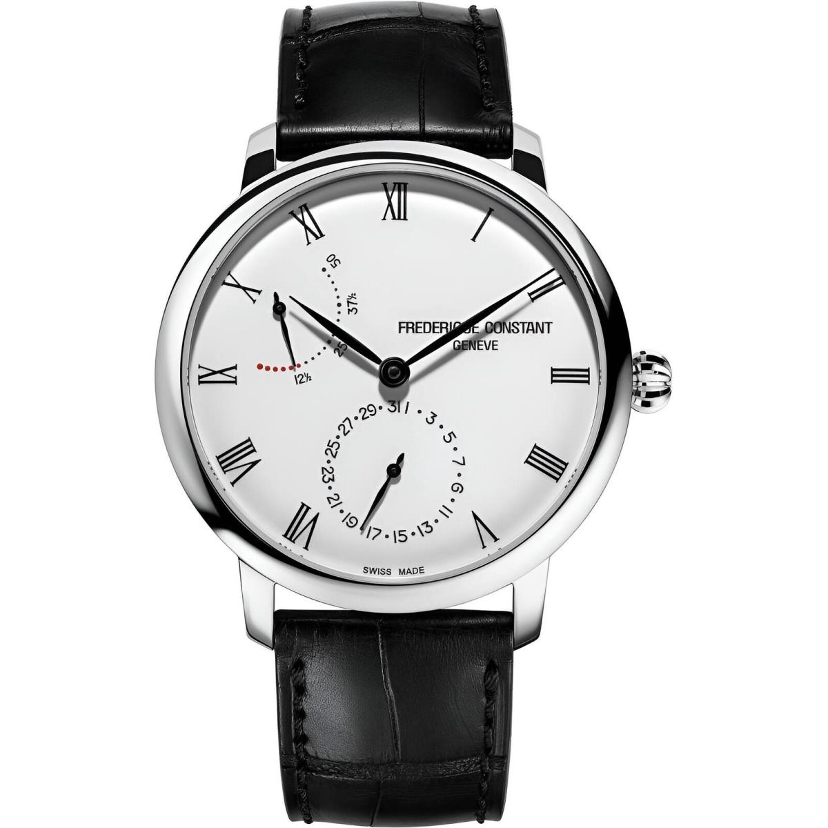 Frederique Constant Men`s Watch Slimline Automatic Silver Dial Strap 723WR3S6