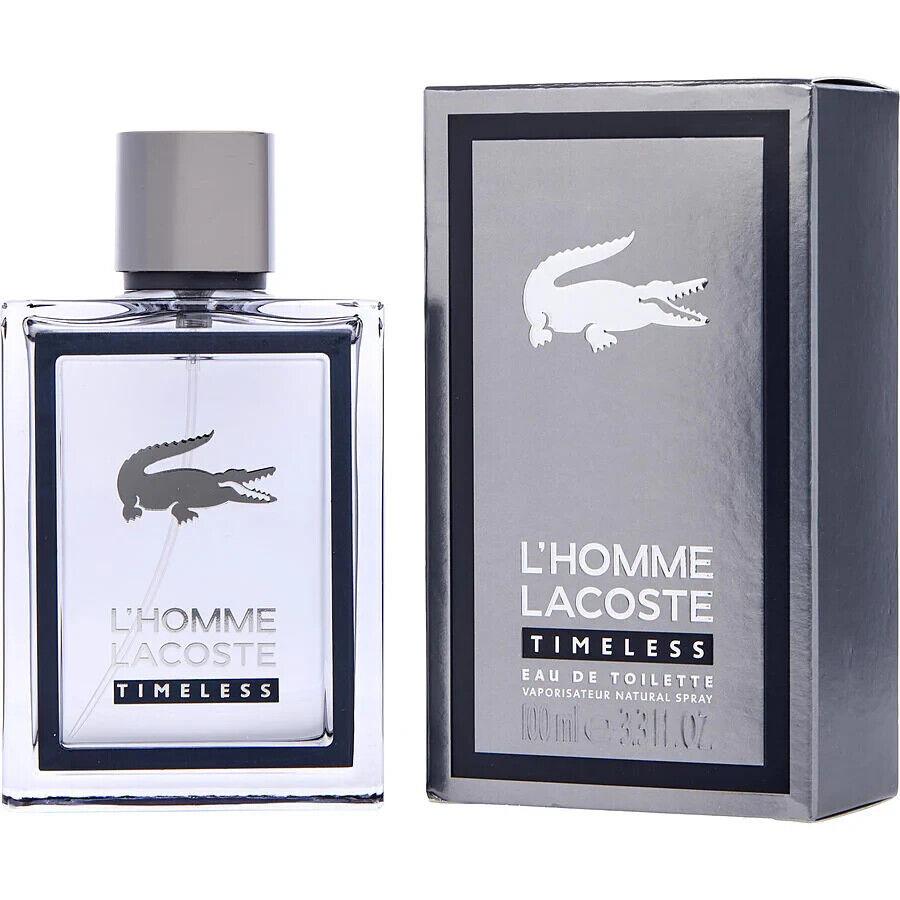 Lacoste L`homme Timeless 3.3oz / 100ml Eau De Toilette Spray For Men