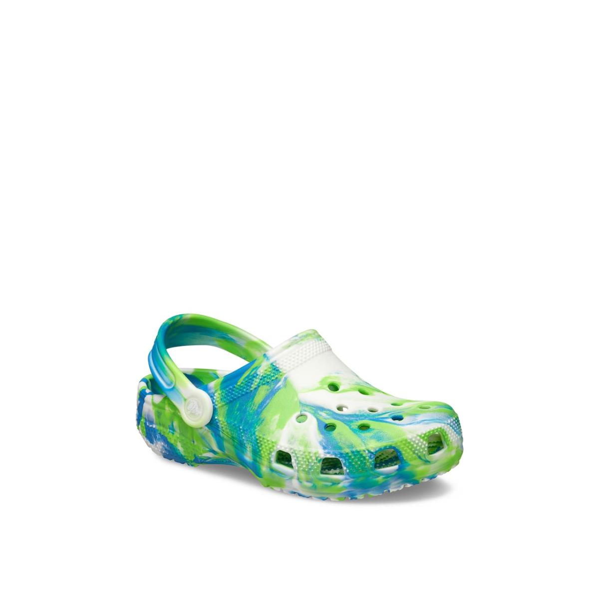 Boy`s Slip-ons Crocs Classic Glow Marbled Clog