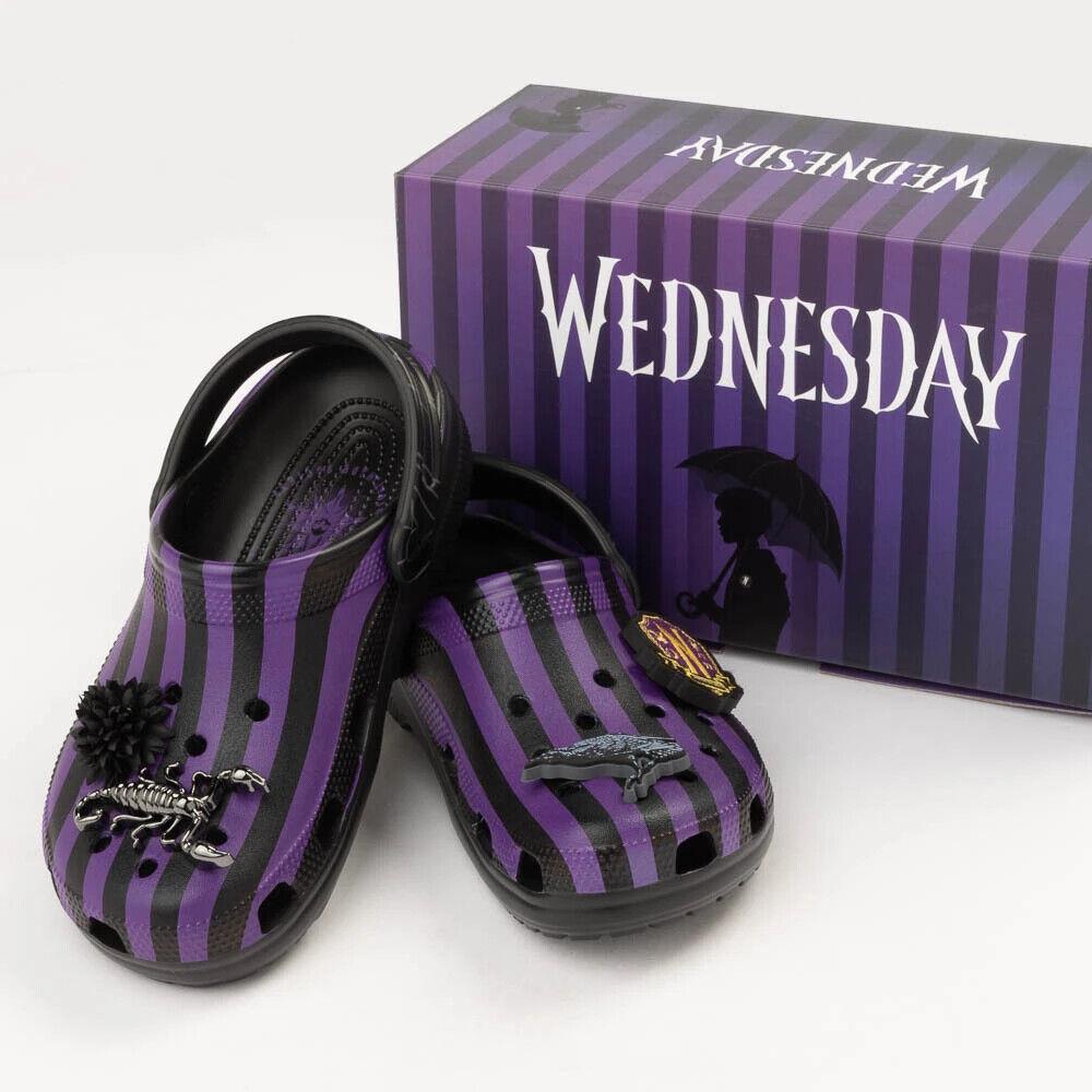 Wednesday x Crocs Classic Nevermore Academy Clog Unisex