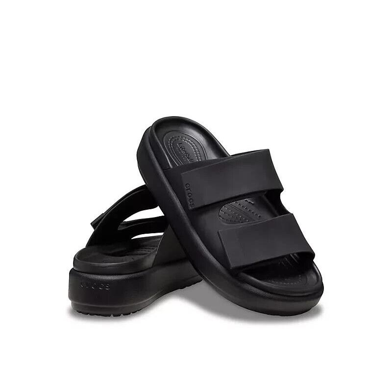 Crocs Womens Brooklyn Luxe Sandal Black