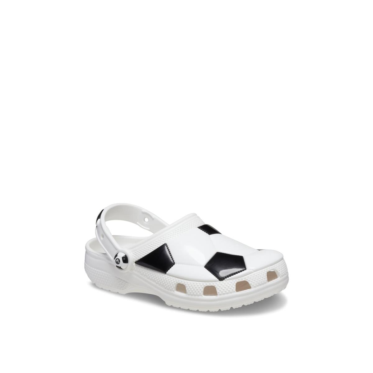 Boy`s Slip-ons Crocs Classic Soccer Ball Clog Black/White