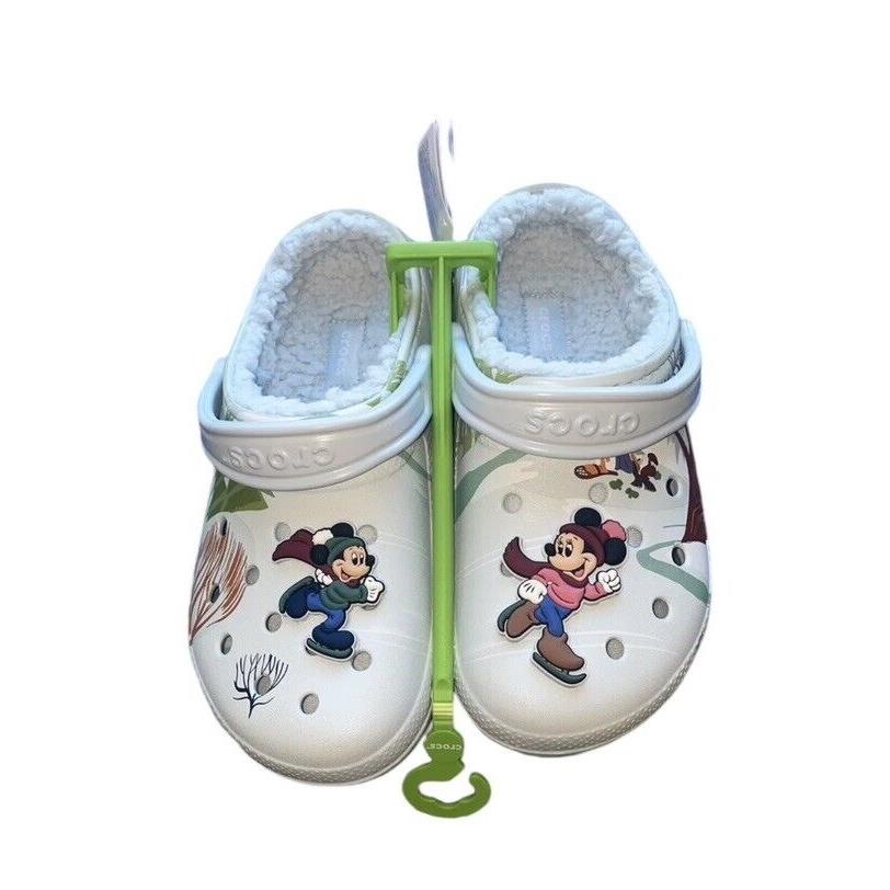 Disney Parks 2023 Holiday Mickey and Friends Fuzzy Crocs