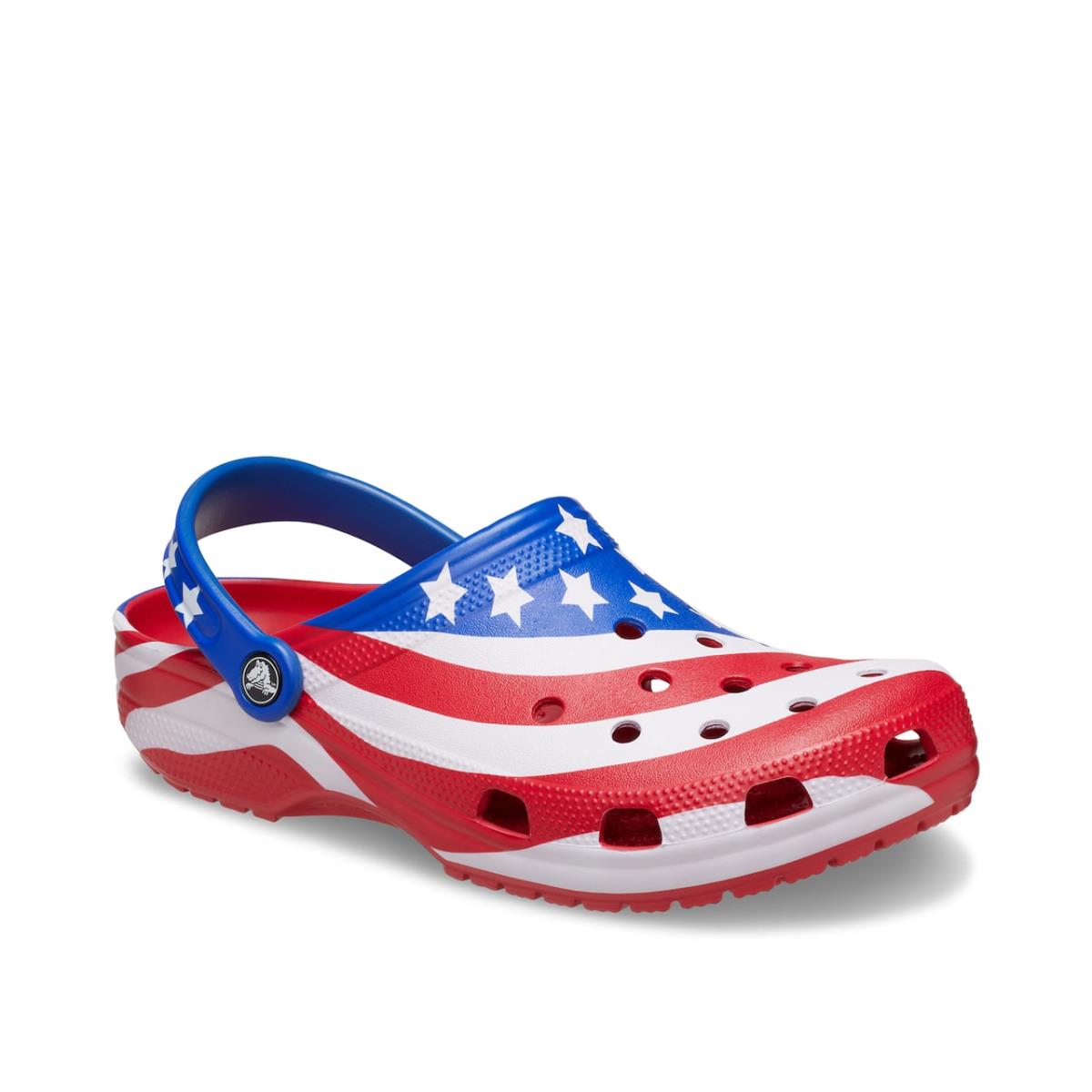 Man`s Clogs Crocs Classic American Flag Clog