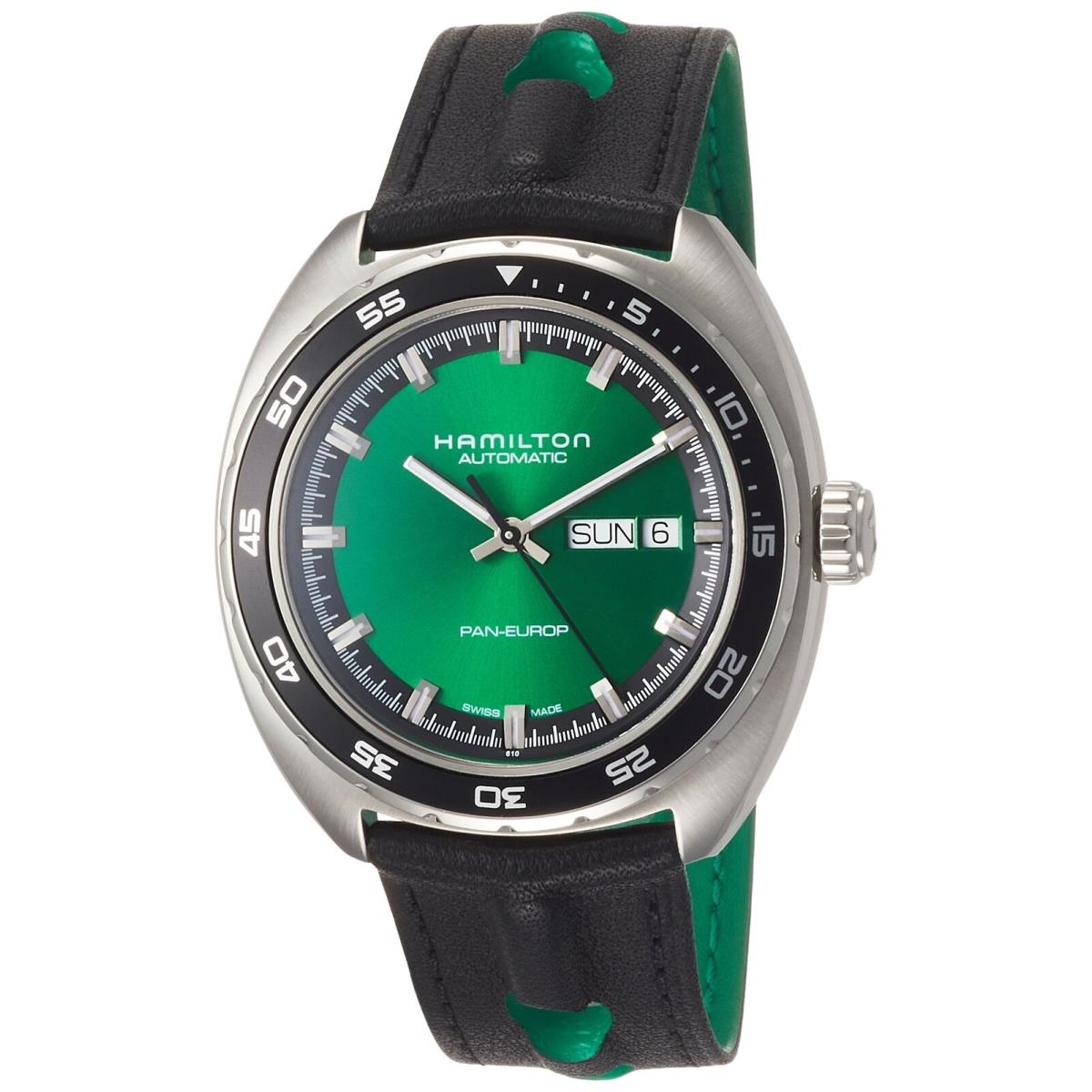 Hamilton American Classic Pan Europ Automatic Green Dial Men`s Watch H35415761