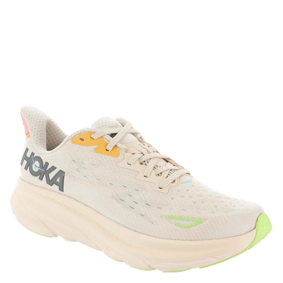 Hoka One One Womens Clifton 9 Ivory Running Shoes 7 Medium B M Bhfo 5173