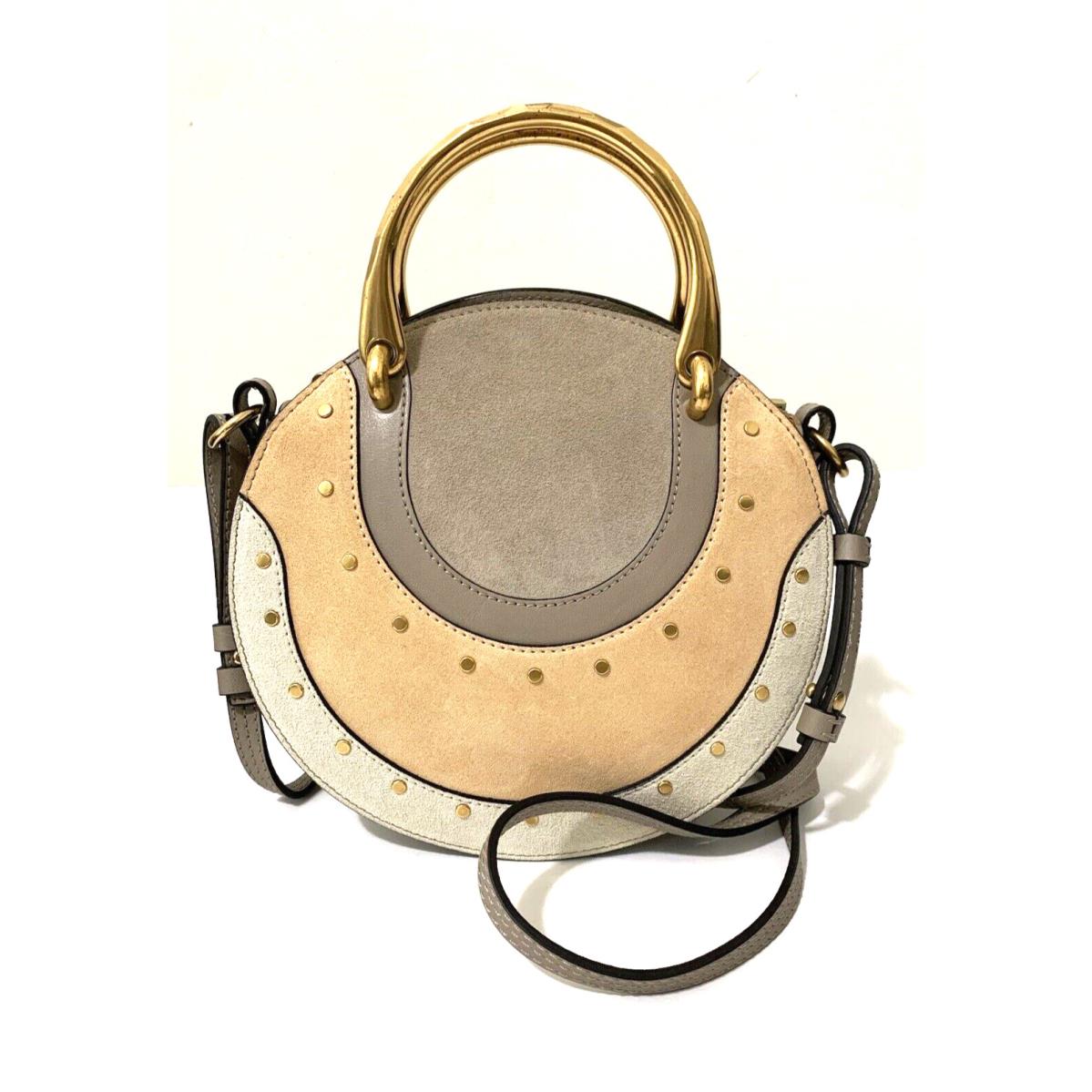 Chloe Pixie Colorblock Round Shoulder Bag Tag 790