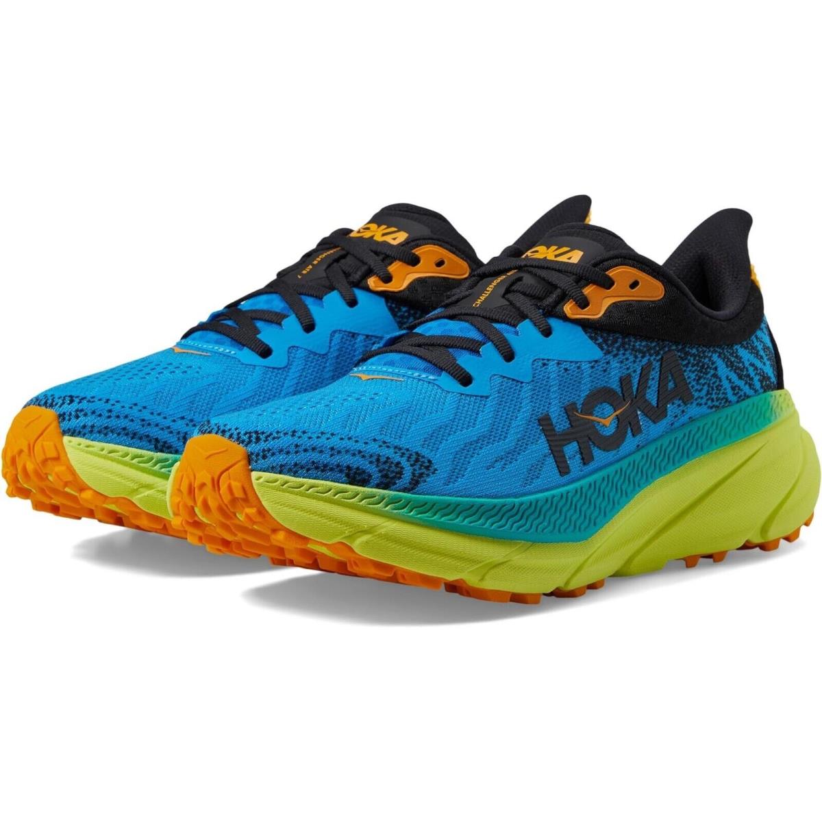 Hoka Z7308 Men`s Diva Blue/evening Primrose Challenger 7 Running Shoes Size 11D