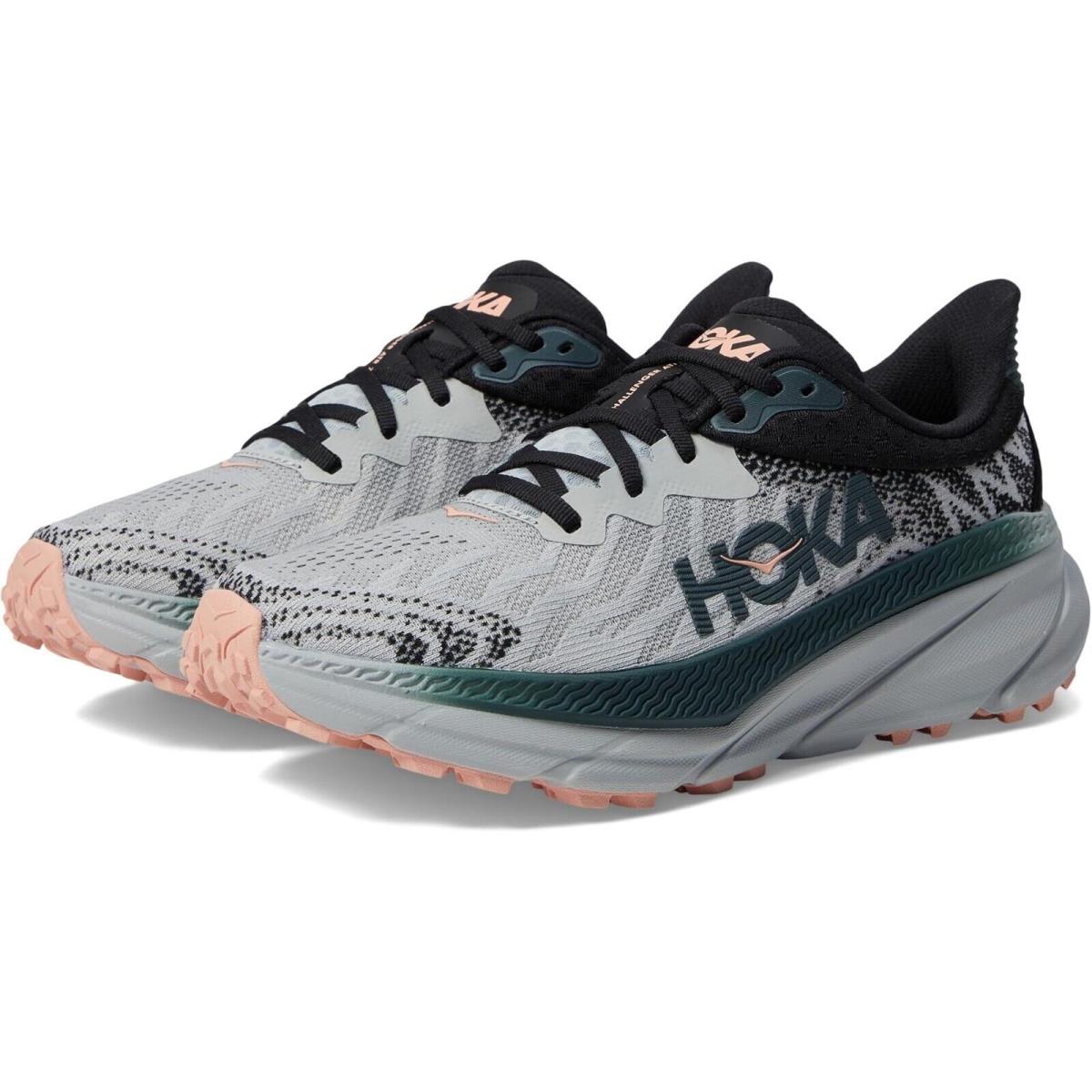 Hoka Z7307 Women`s Harbor Mist Challenger 7 Gore-tex Running Shoes Size 5.5 B