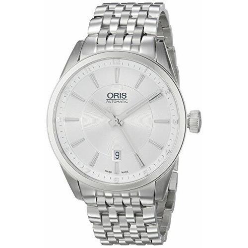 Oris Artix Silver Dial Silver SS Swiss Auto Men Watch 73376424031MB