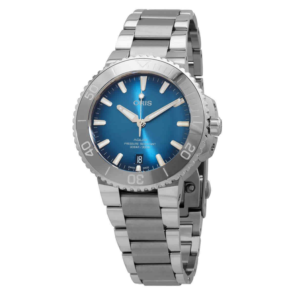 Oris Aquis Automatic Blue Dial Watch 01 733 7732 4155-07 8 21 05PEB