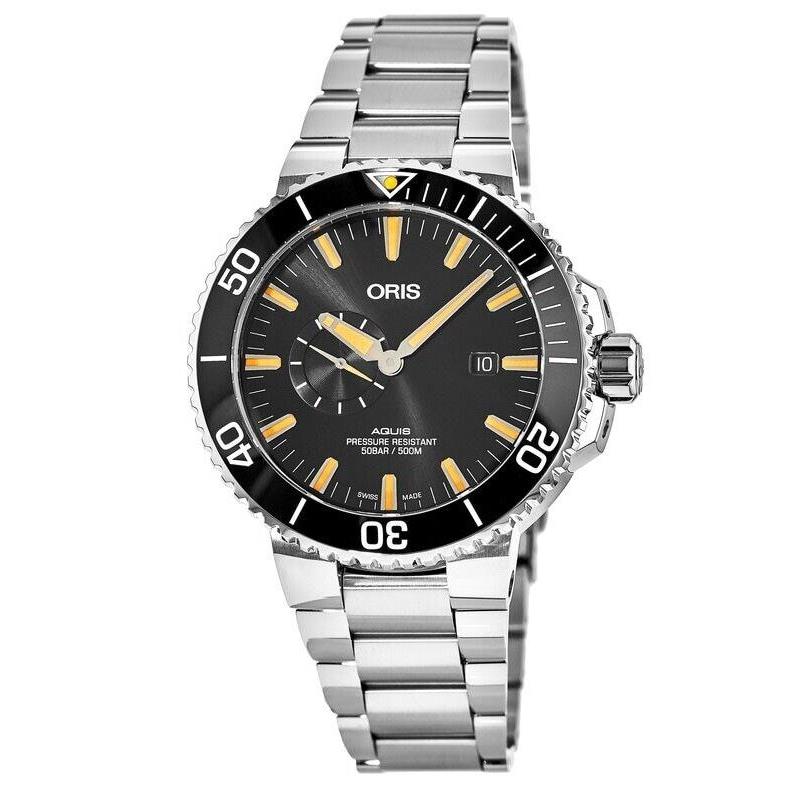 Oris Aquis Small Second Date Men`s Watch 01 743 7733 4159-07 8 24 05PEB