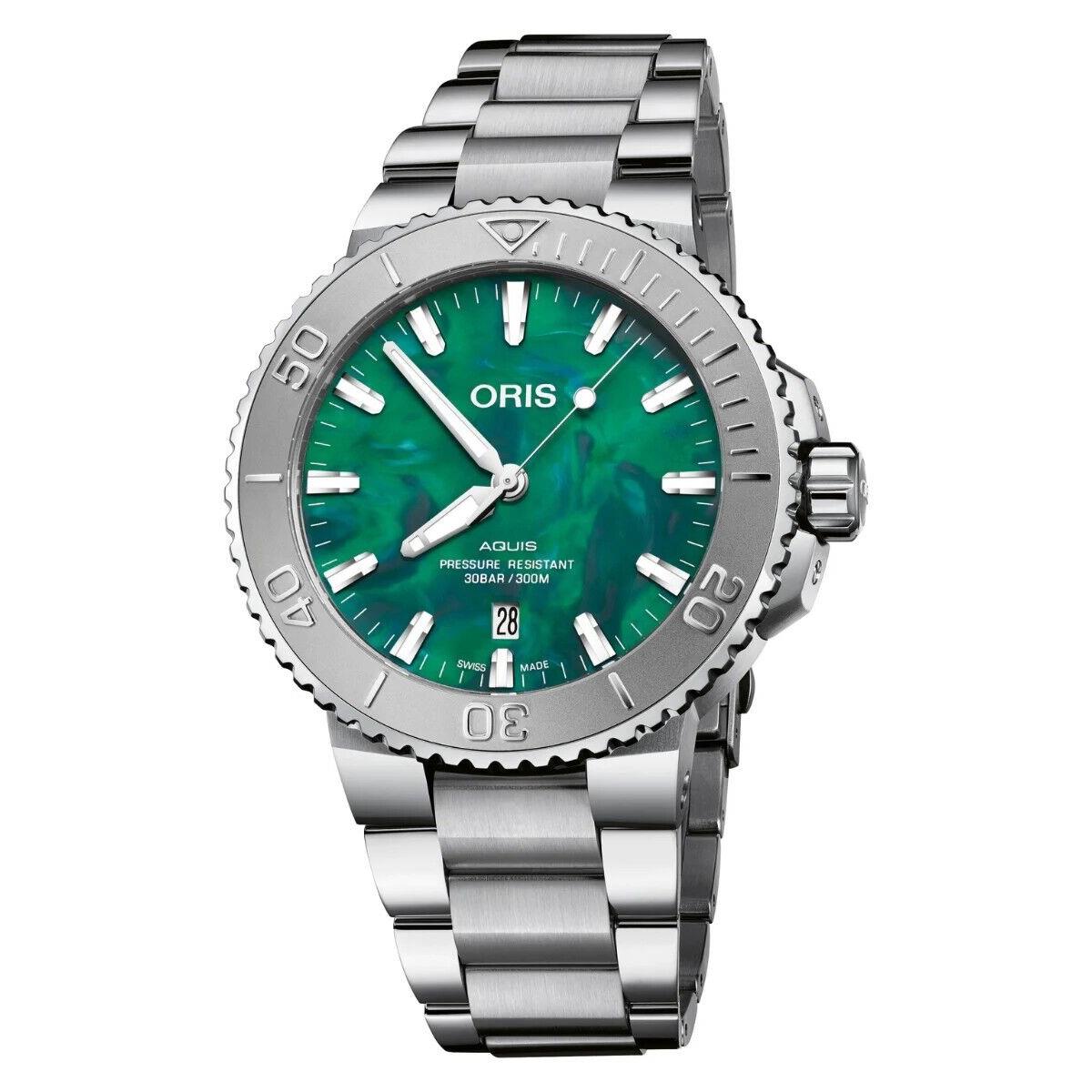 Oris Automatic Green Dial Men`s Watch 01 733 7730 4137-07 8 24 05PEB