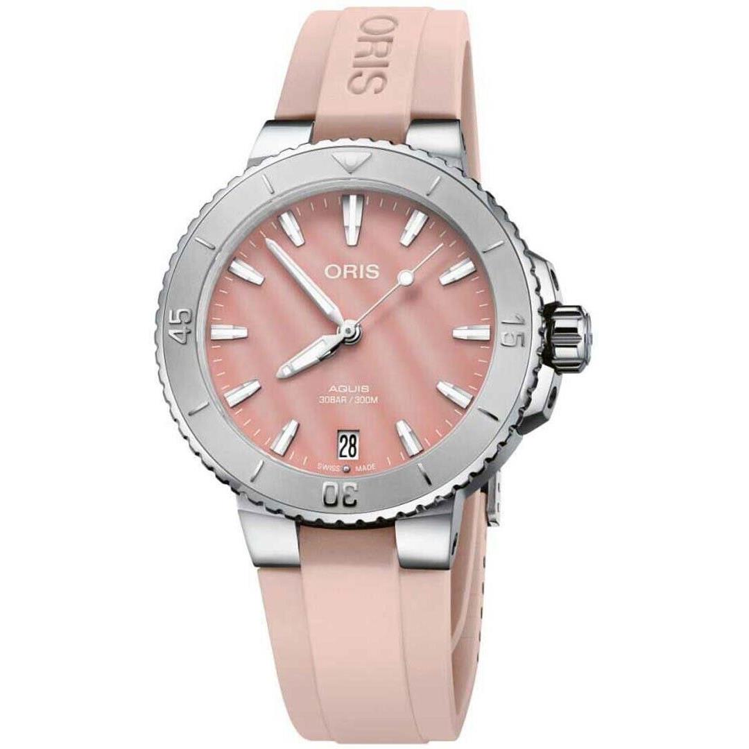 Oris Aquis Date Auto Steel Ladies Strap Watch 01 733 7770 4158-07 4 18 66FC