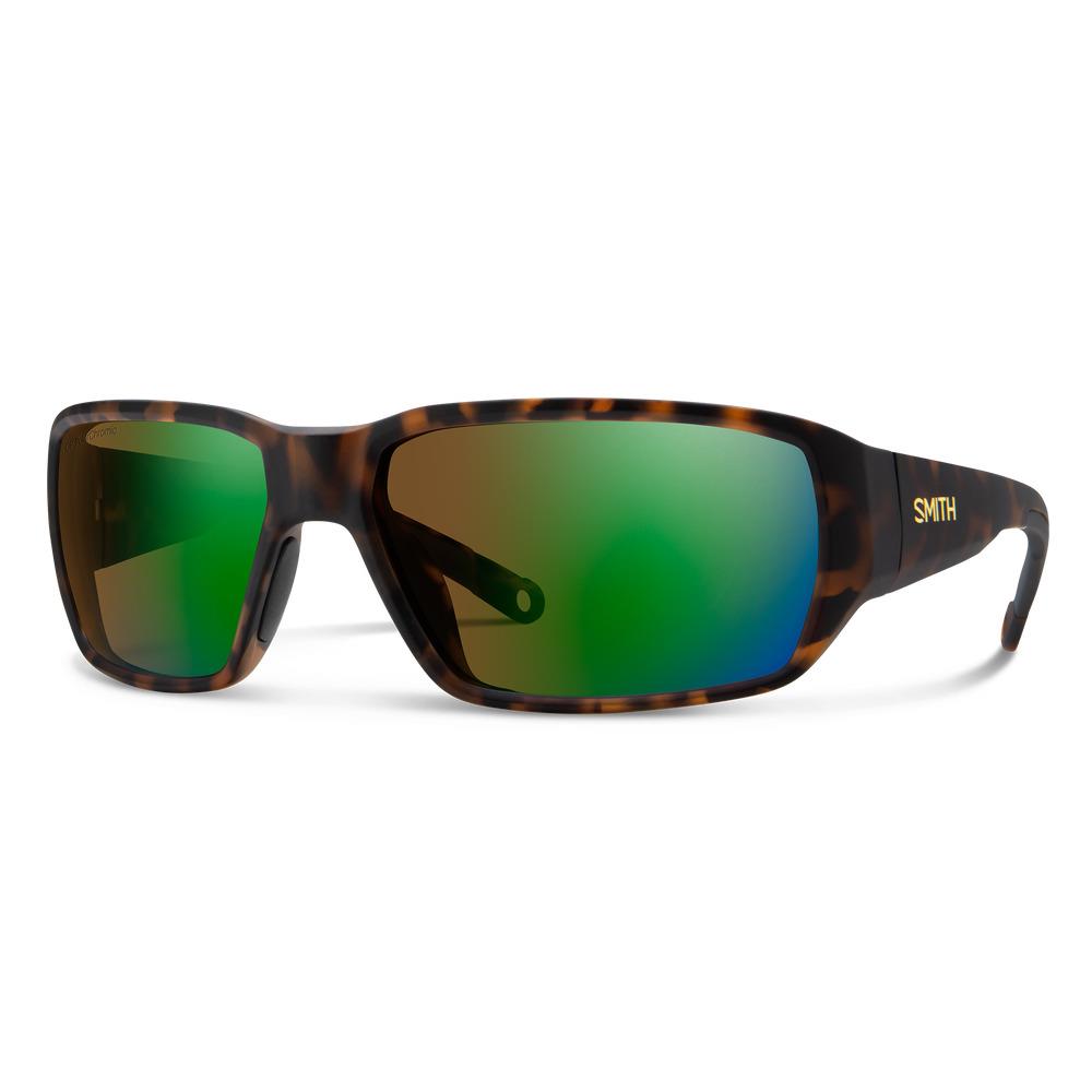 Smith Hookset Matte Tortoise Glass Polarchromic Brown Green Mirror Sunglasses