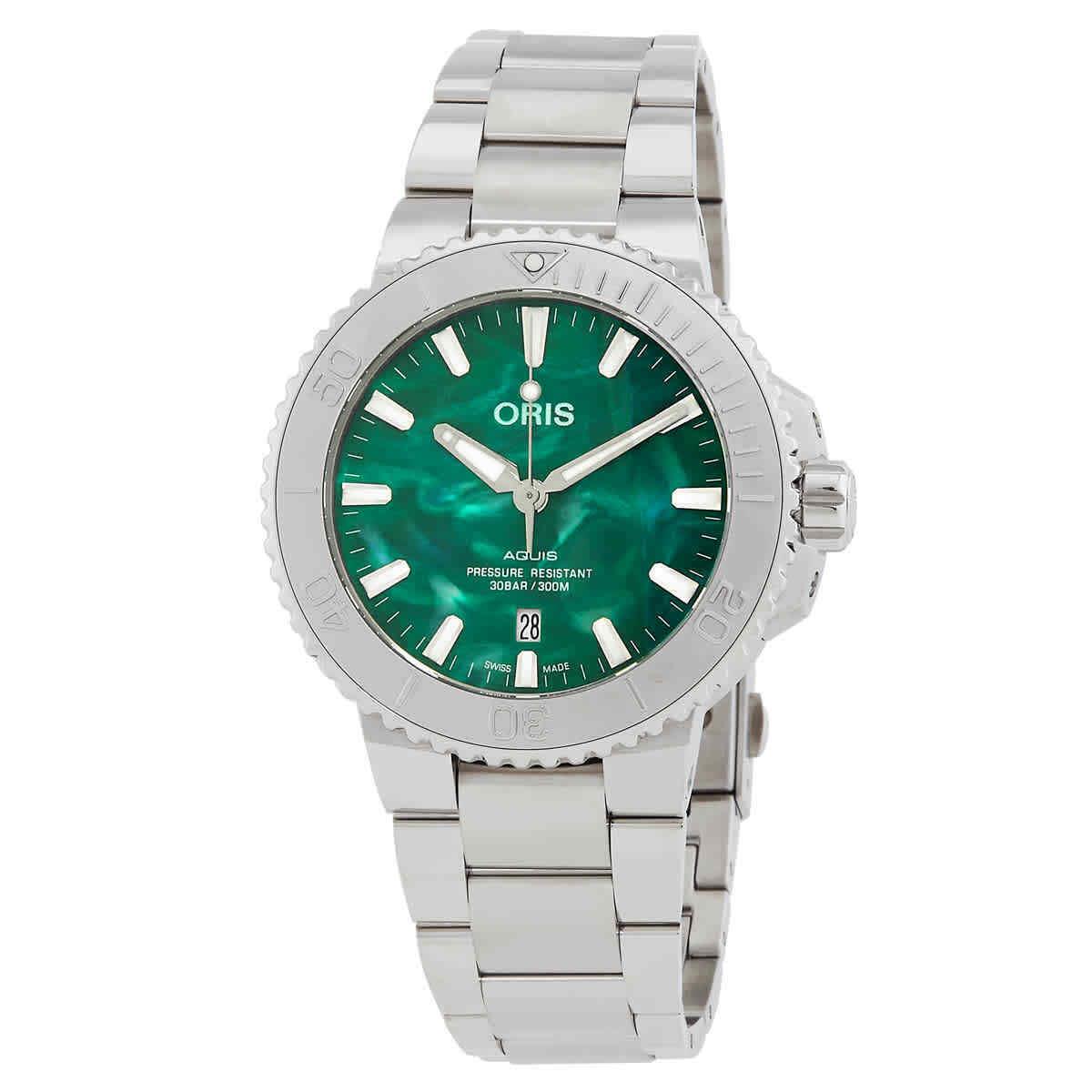 Oris Automatic Green Dial Men`s Watch 01 733 7730 4137-07 8 24 05PEB