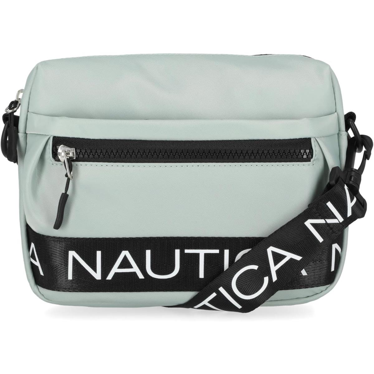 Nautica Nylon Bean Crossbody/belt Bag with Adjustable Shoulder Strap Dove/Grey