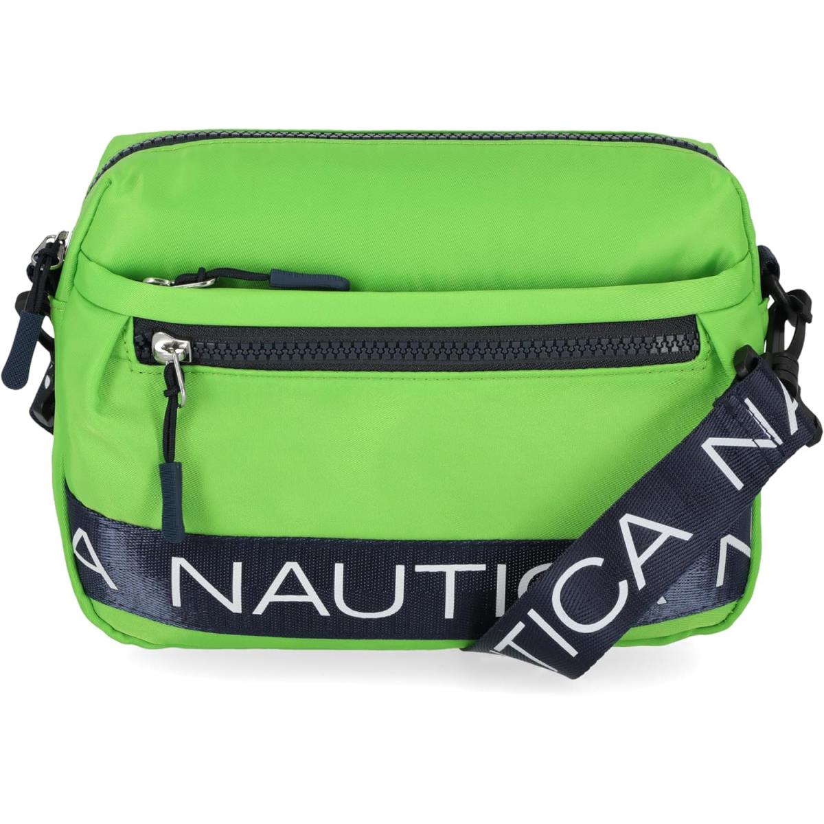 Nautica Nylon Bean Crossbody/belt Bag with Adjustable Shoulder Strap Lime