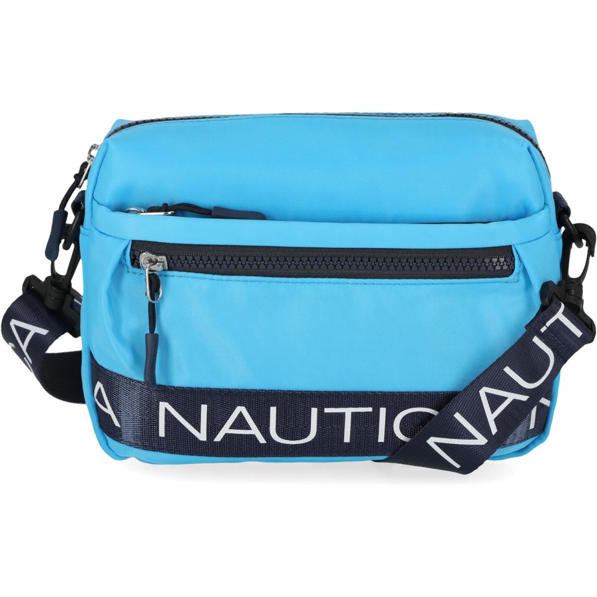 Nautica Nylon Bean Crossbody/belt Bag with Adjustable Shoulder Strap Scuba Blue