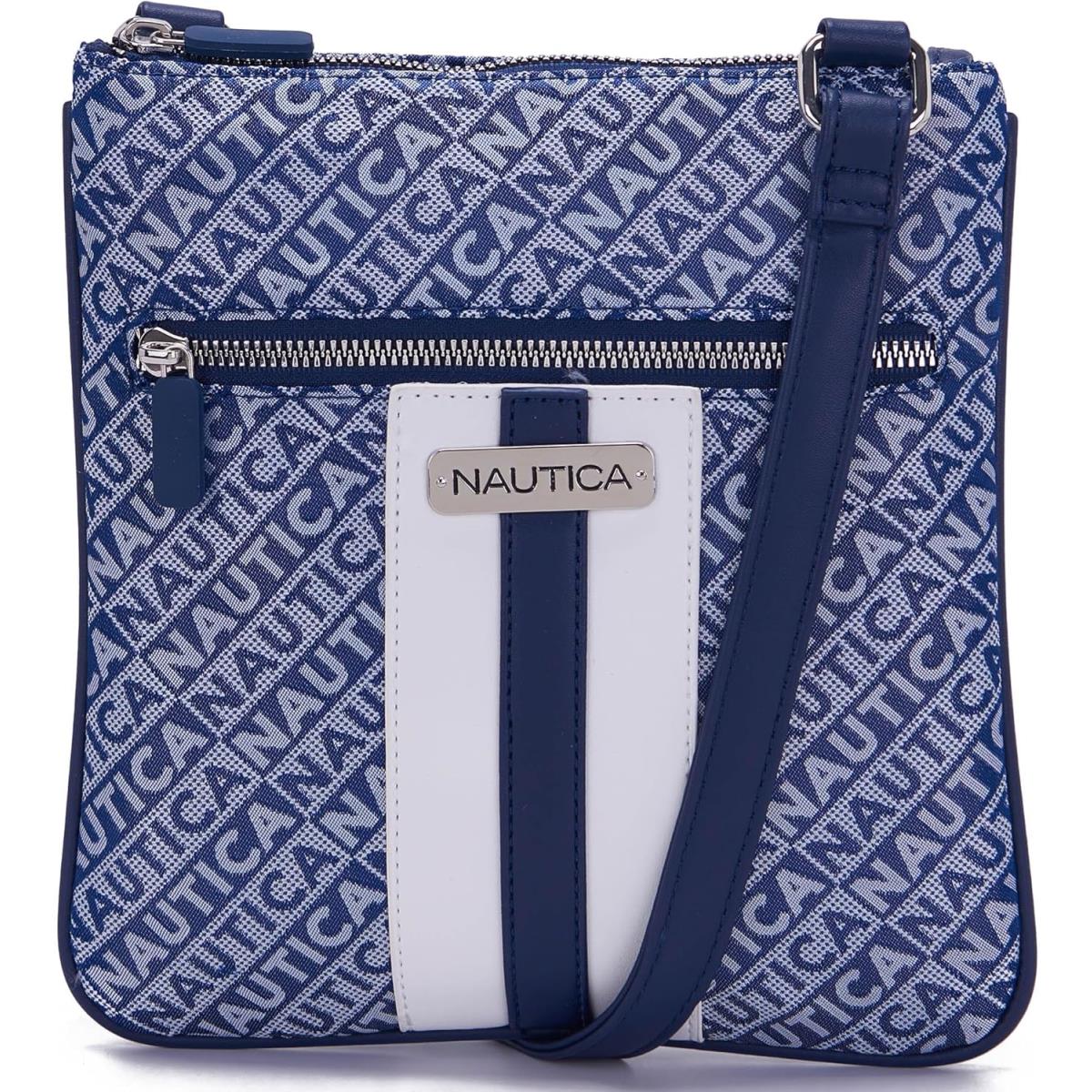 Nautica Women`s Lakeside Signature Jaquard North South Crossbody Bag